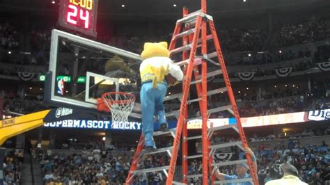 Denver nuggets mascot stunts